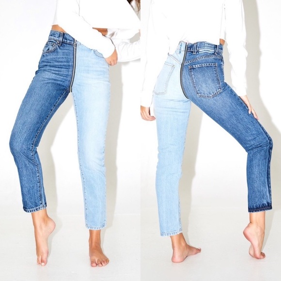 REVICE Ying/Yang Crop Jean Tokyo Wash High Rise - Picture 1 of 6